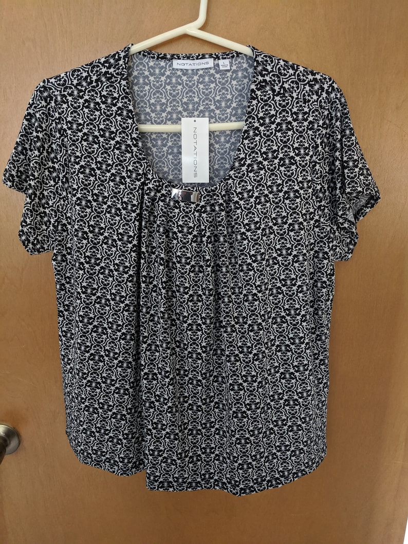 Notations Women/'s Blouse S Large
