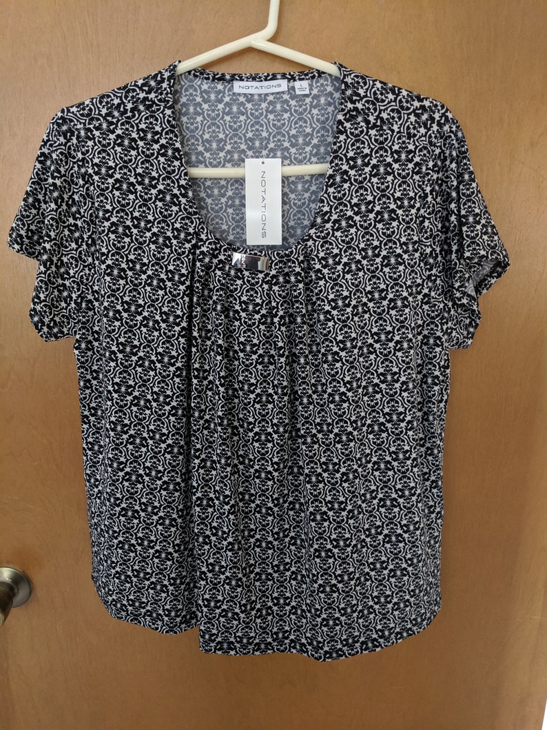 Notations Women/'s Blouse S Large