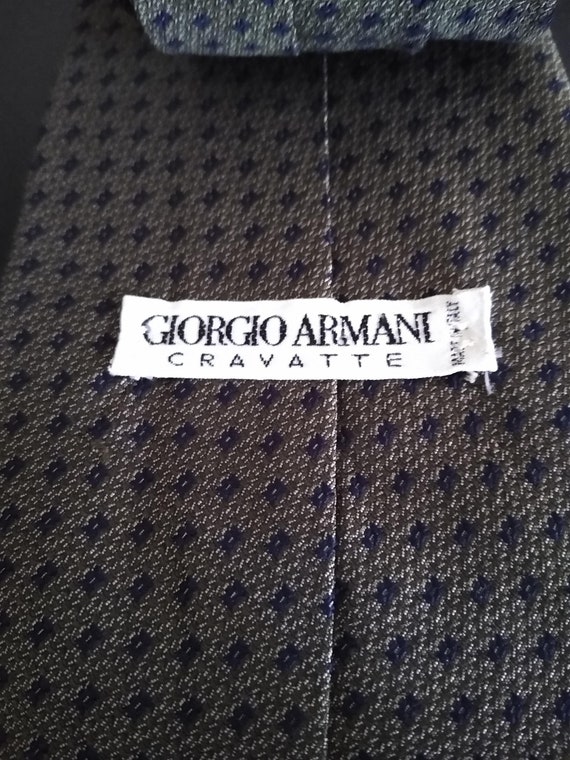 Vintage Giorgio Armani Cravatte Tie 58" X 3 3/4" - image 5