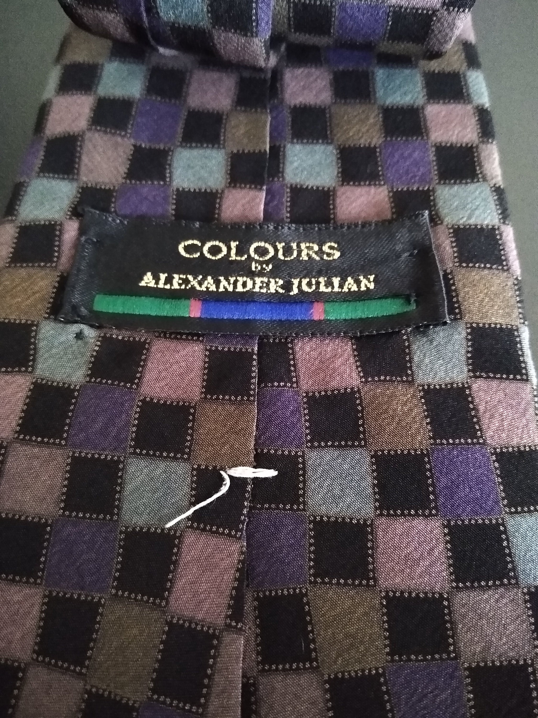 Vintage Colors by Alexander Julian Silk Tie 58 X 3 | Etsy