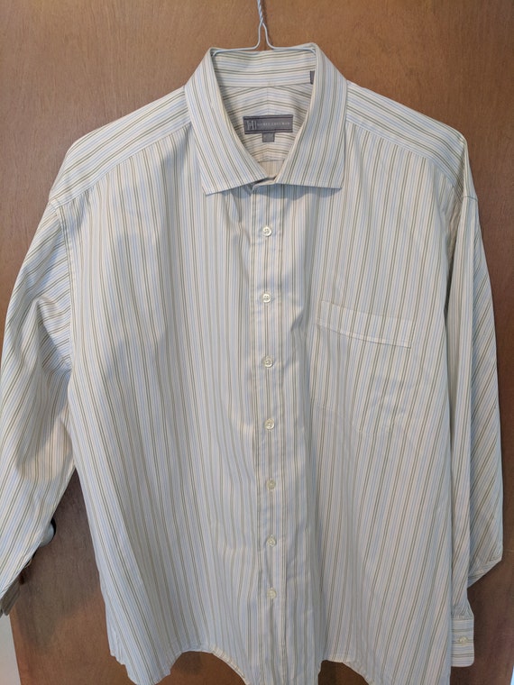 18 1 2 dress shirt size Covington Modern Fit Size XXL 18-18 1/2 34-35 Gray Long Sleeve Dress Shirt  Men's