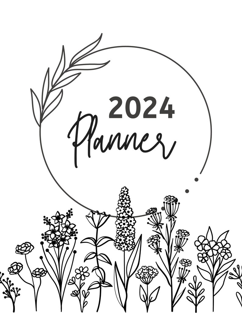 2024 Printable Planner, Printable 2024 Yearly Planner, Yearly Planner
