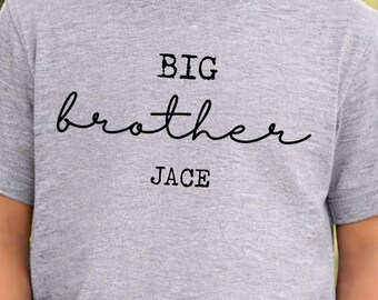 Custom Name Big Brother Toddler Shirt