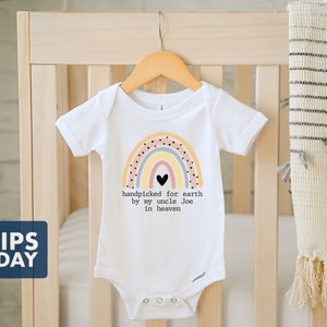 Hand Picked By My Uncle In Heaven Baby Onesie®