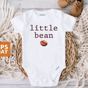 Coffee Onesie® - Little Bean Onesie - Cute Baby Clothes - Unisex Baby Shower Gift - Baby Bodysuit - Coffee Baby Bodysuit
