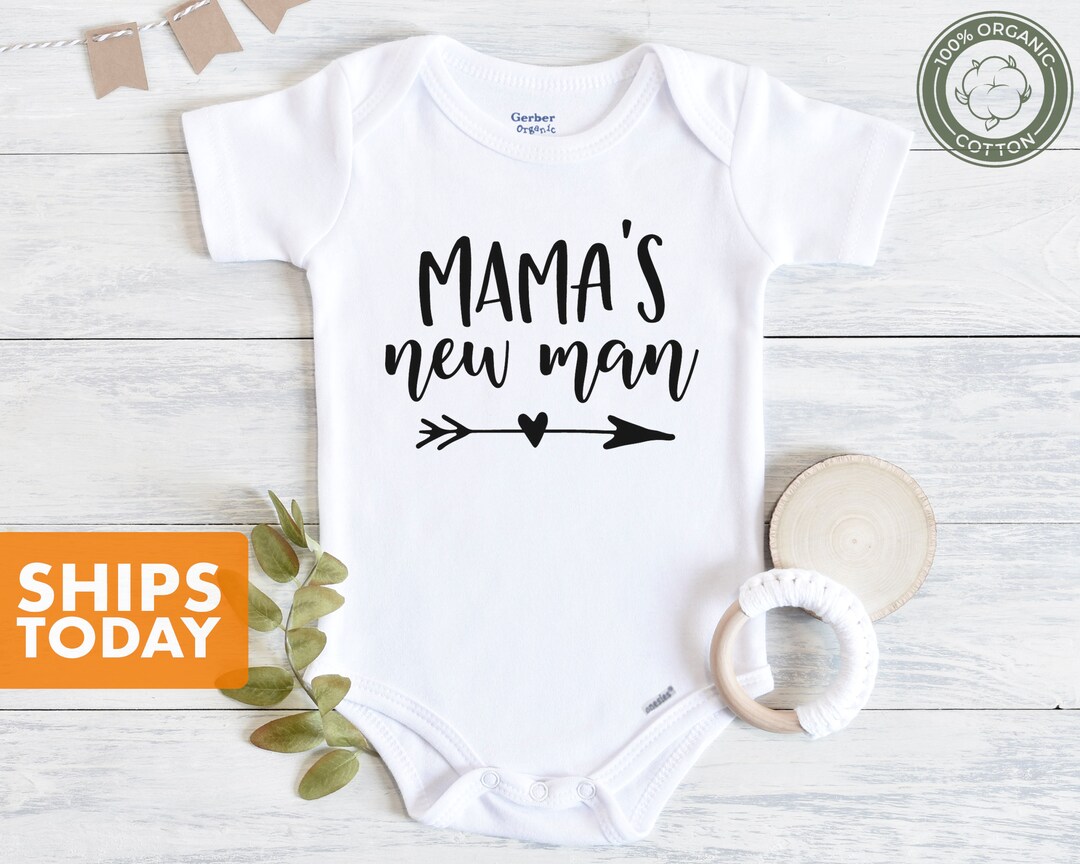 Mama's Boy Onesie® Mamas New Man Baby Onesie® Organic Cotton Onesie® Etsy