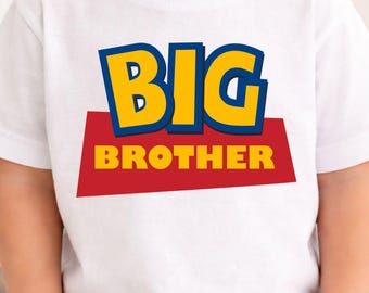 Big Brother Shirt | Toddler Boy Big Bro Announcement Tee
