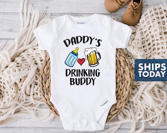 Daddy's Drinking Buddy Bodysuit - Drinking Buddy Onesie® - Baby Boy Onesie® - Baby Shower Gift - Baby Bodysuit