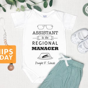 Assistant To The Regional Manager ONESIE® - Dwight Schrute Baby ONESIE® Organic Cotton Baby ONESIE®