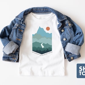 Mountains are Calling Baby Clothes: Adventure Toddler Shirt