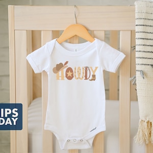 Howdy Onesie® - Punchy T-Shirt - Western Toddler Shirt - Western Onesie® - Gift for Kids - Rodeo Shirt - Funny Toddler Shirt - Rodeo