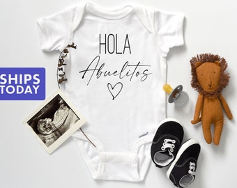 Hola Abuelitos Spanish Baby Onesie®: 100% Cotton