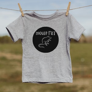 Mouse Rat Parks and Rec Toddler Shirt - Available in Heather Gray or White