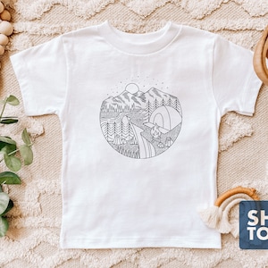 Camping Toddler Shirt: Adventure Mountain Kids Tee