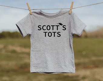 Scott's Tots The Office Toddler Shirt - 100% Cotton - Heather Gray