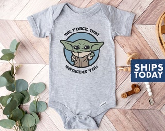 The Force Awakens Baby Onesie®: Cotton Blend Jedi Outfit