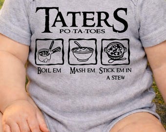 Taters Onesie® | Funny Halfling Baby Bodysuit | Fantasy Infant Onesie®