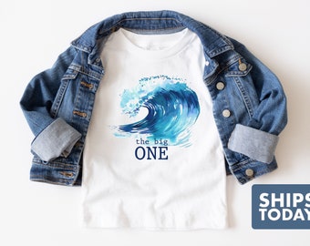 Surf First Birthday Shirt: The Big One, Surfer Tee