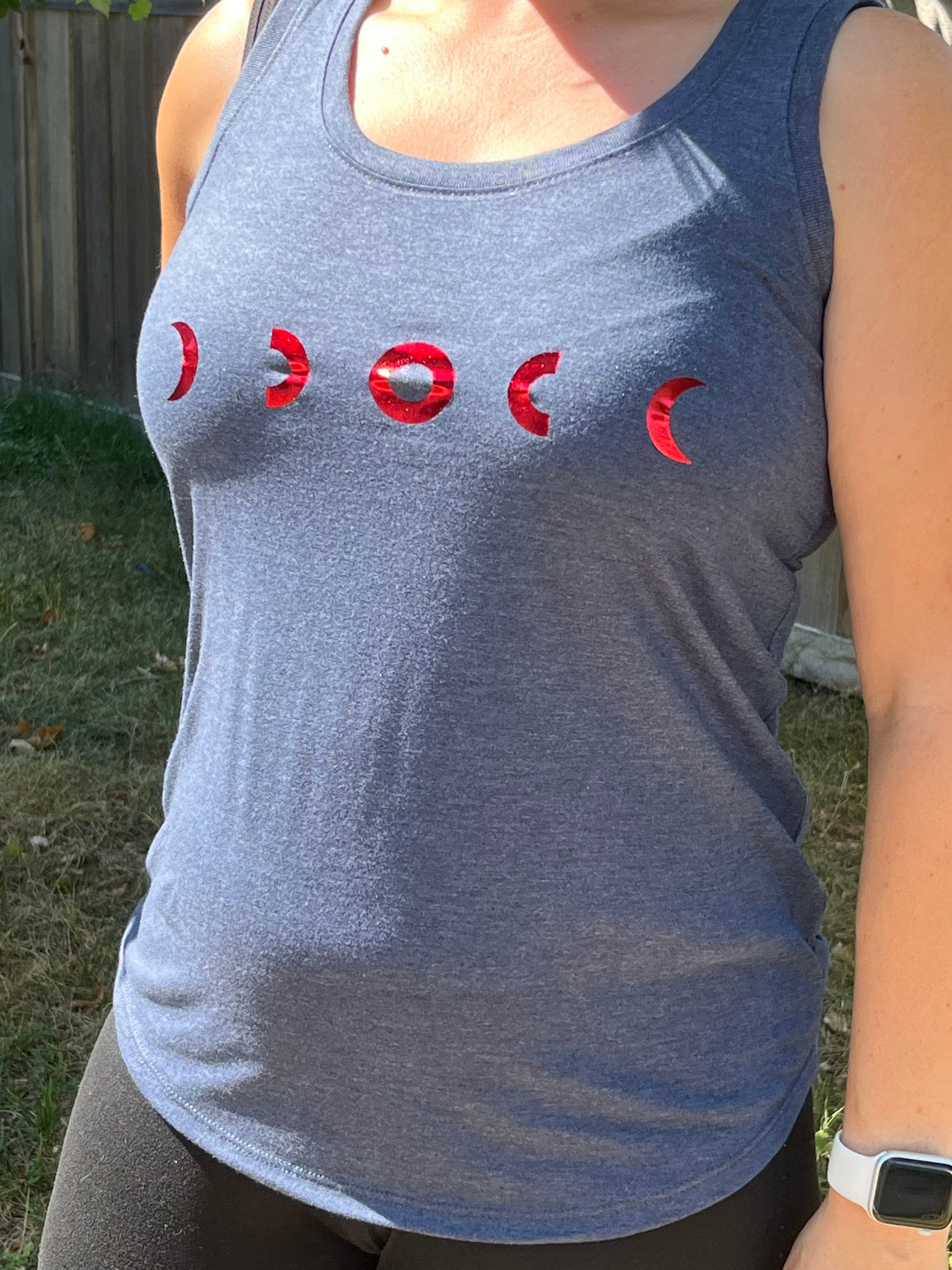 Donut Phases Foiled Racerback Tanktop