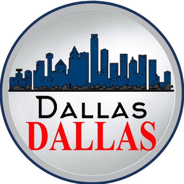 Dallas Football Round Aluminum Metal Shape Wreath sign - Home and Living Room Décor