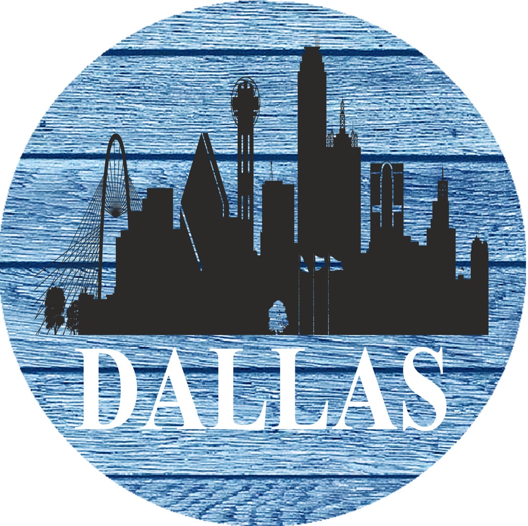 Dallas Football Round Aluminum Metal Shape Wreath Sign Home and Living ...