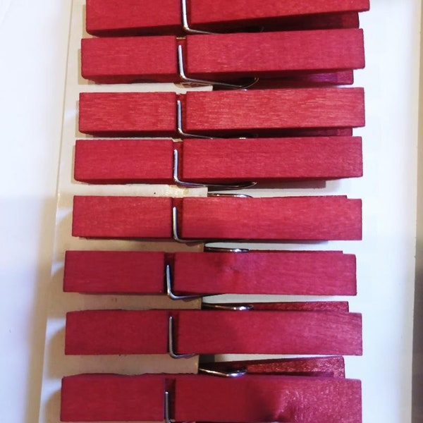 25 Wine Clothespins Hand Dyed