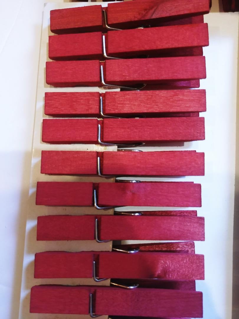 25 Wine Clothespins Hand Dyed 