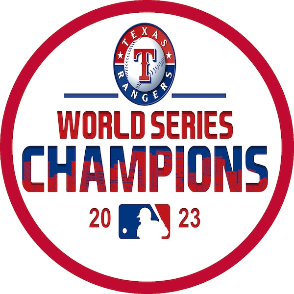 Texas World Series 2023 Champions, Texas Baseball, 2023 World Serie Baseball, Aluminum Metal Shape Wreath sign Home Decor