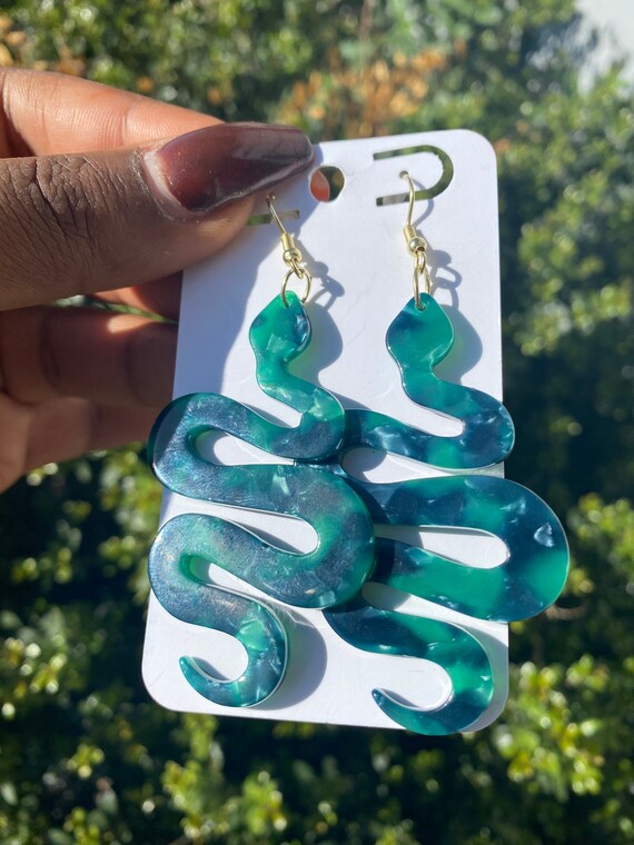 Snake Earrings Etsy