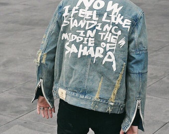 custom jean jacket mens