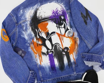 jaket jeans custom art