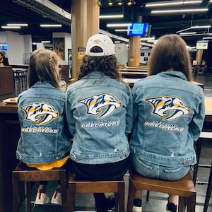 Custom Logo jacket Hand Painted Denim Jackets Custom Designed Denim Jacket Handmade Denim Jacket with art Best Gift