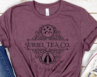 Suriel Tea Co Shirt, A Court Of Thorns And Roses Shirt, Acotar Velaris Shirt, The Night Court Shirt, City Of Starlight, Bookish Tee