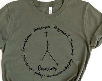 Cancer Zodiac Shirt, Cancer Shirt, Cancer Gift, Gift For Cancer, Cancer Merch, Cancer Apparel, Cancer Birthday Gift, Cancer T Shirt