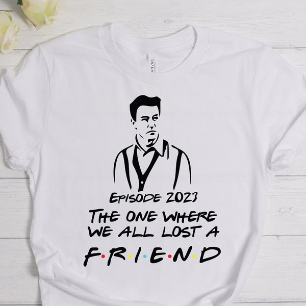 The One Where We Lost A Friend, Chandler Bing Shirt, Honoring Matthew Perry Shirt, Matthew Perry Shirt, Friends Fan Gift, Friends Lover Gift