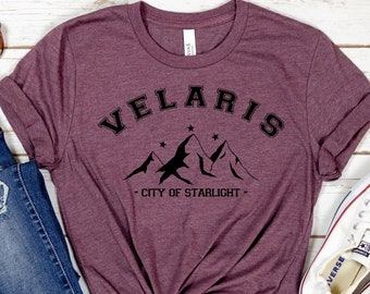 Acotar Velaris Shirt, City Of Starlight Shirt, A Court Of Thorns And Roses, Rhysand, Cassian, Azriel, The Night Court Shirt, Velaris Gift