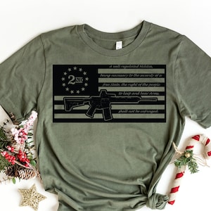 2. Änderungsshirt, 2. Änderungsgeschenk, Amerikanische Flagge Shirt, USA Flagge Shirt, gut reguliertes Hemd, Armee Shirt, Militär Shirt,