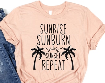 Sunrise Sunburn Sunset Repeat, Country Shirt, Country Song Shirt, Country Konzert Shirt, Country Musik Shirt, Geschenk für Country Liebhaber