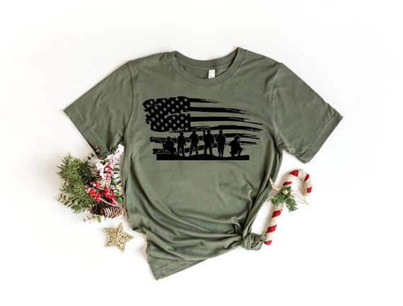 American Flag Soldiers, Patriotic Shirt, Veteran Shirt, Veteran Gift, Gift for Veterans, Patriotic Gifts, American Soldier Shirt