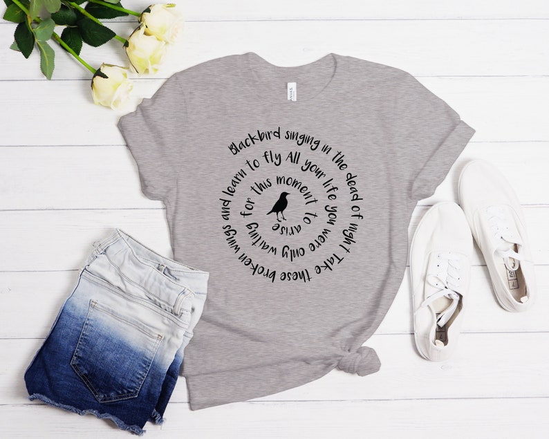 Blackbird Singing in the Dead of Night, Rock and Roll Fans Shirt ...