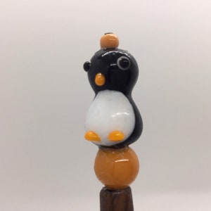 Fun hair sticks Black and White penguin great Conversation pieces approximately 6 1/2”