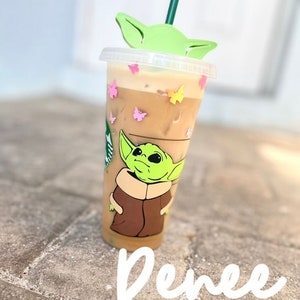 Shop: Adorable Baby Yoda Starbucks Inspired Cups! - Inside the Magic