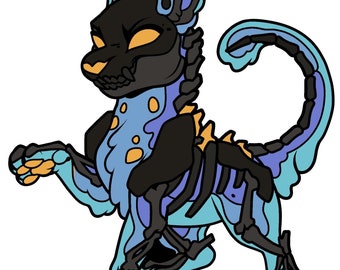 LE Echo (Jaguar #5) #1070 Fursona Pin