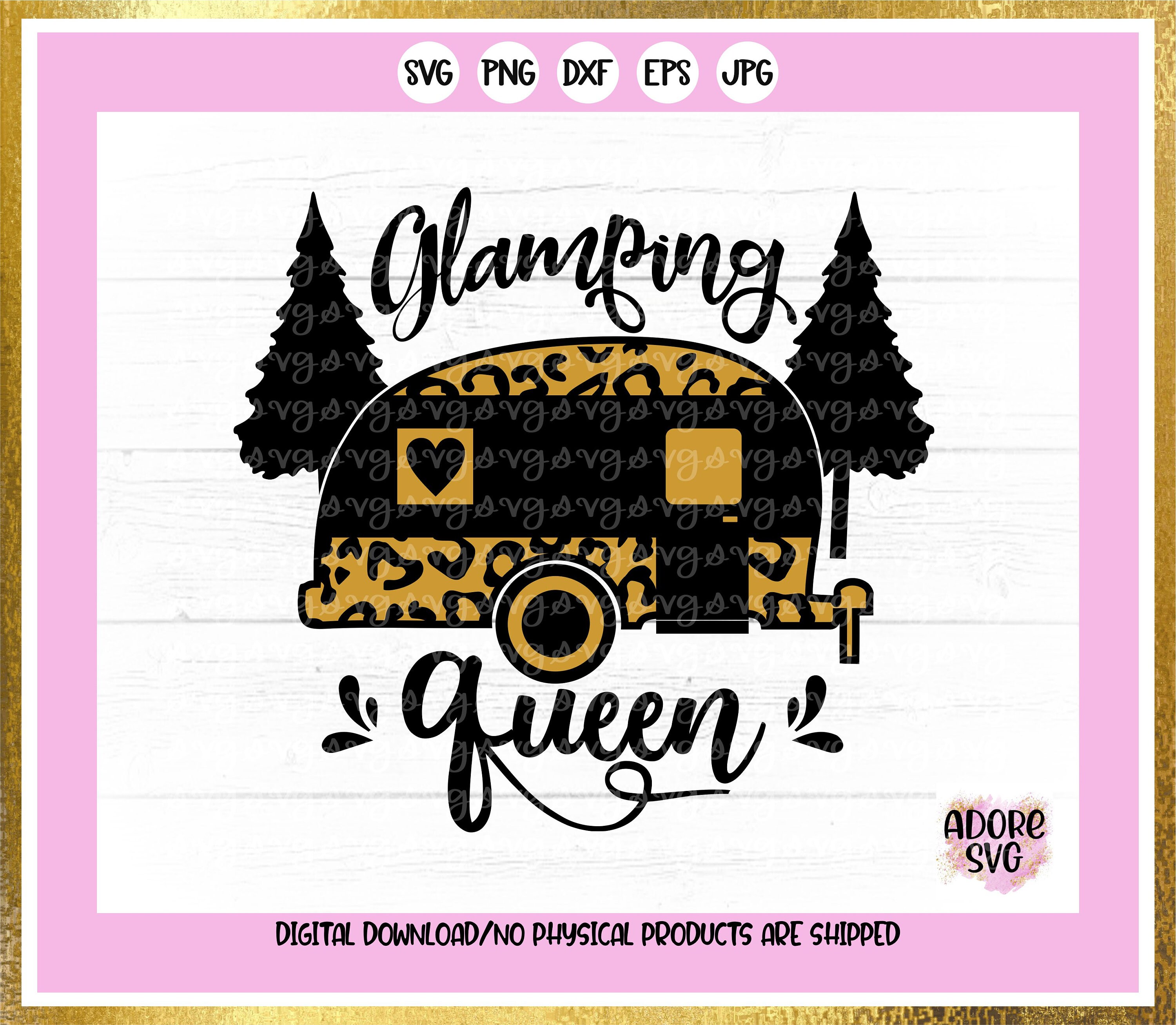 Download Summer Svg Glamping Queen Svg Vacation Svg Glamping Svg Camping Svg Summertime Svg Summer Svg Design Summer Cut File Summer Cricut