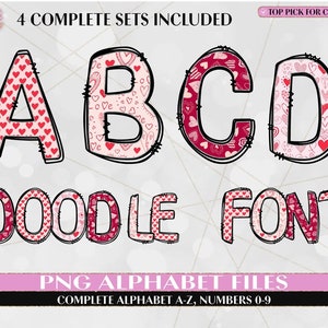 100 Mega Font Bundle-Uppercase, Lowercase, Numbers & Special Characters included-Entire Alphabet Font Sets, Individually Saved PNG image 6