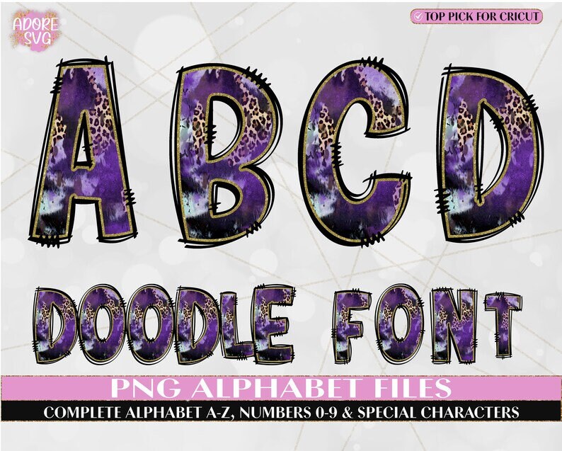 100 Mega Font Bundle-Uppercase, Lowercase, Numbers & Special Characters included-Entire Alphabet Font Sets, Individually Saved PNG image 8