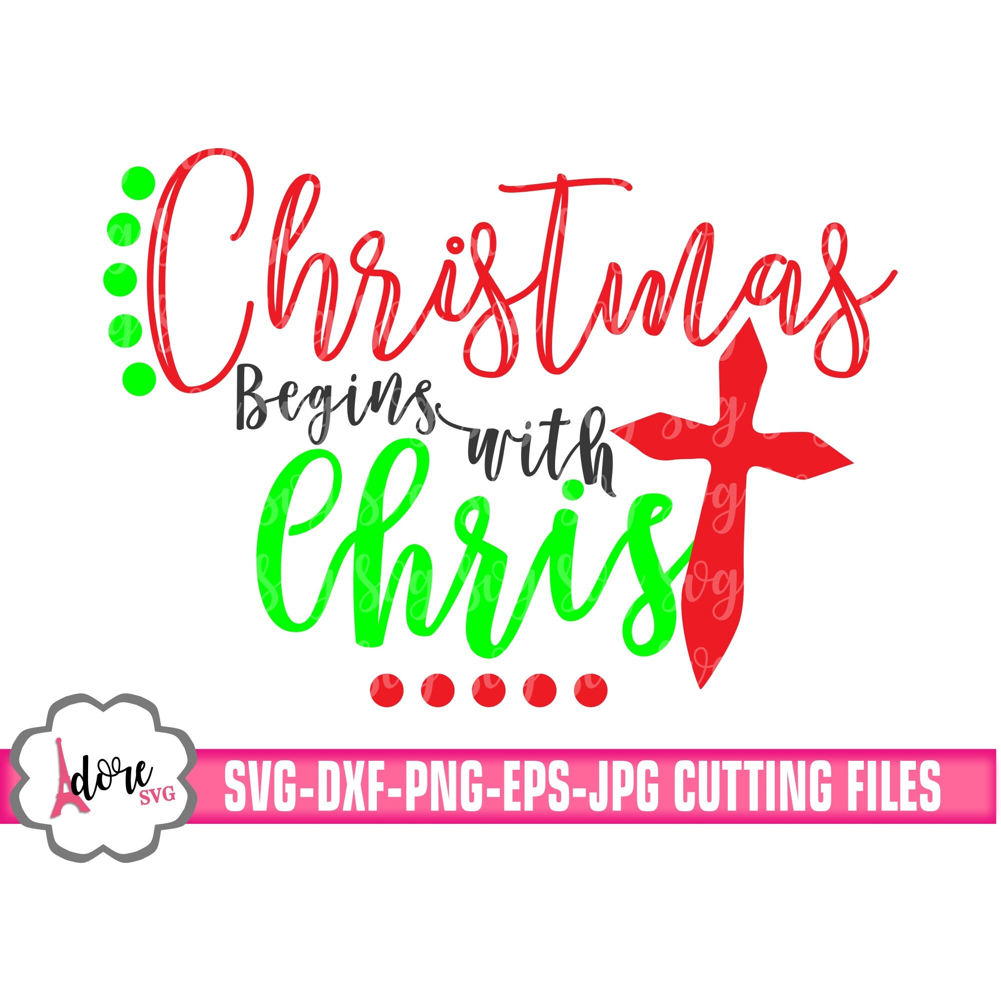 Download Christmas begins with Christ svg,Christmas svg,cross svg ...