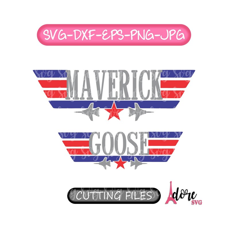 Download Maverick En Goose svg Daddy Daughter SVG Daddy Son SVG | Etsy
