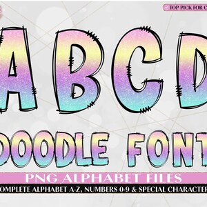 100 Mega Font Bundle-Uppercase, Lowercase, Numbers & Special Characters included-Entire Alphabet Font Sets, Individually Saved PNG image 3