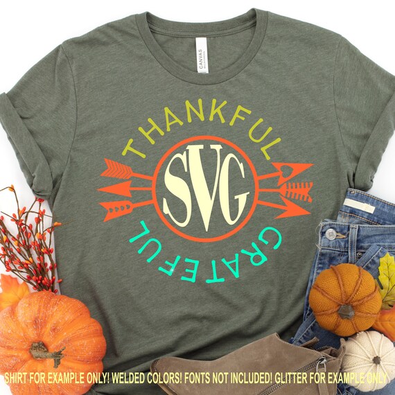 Thankful and Grateful Svg Thankful Svg Fall Svg Fall | Etsy